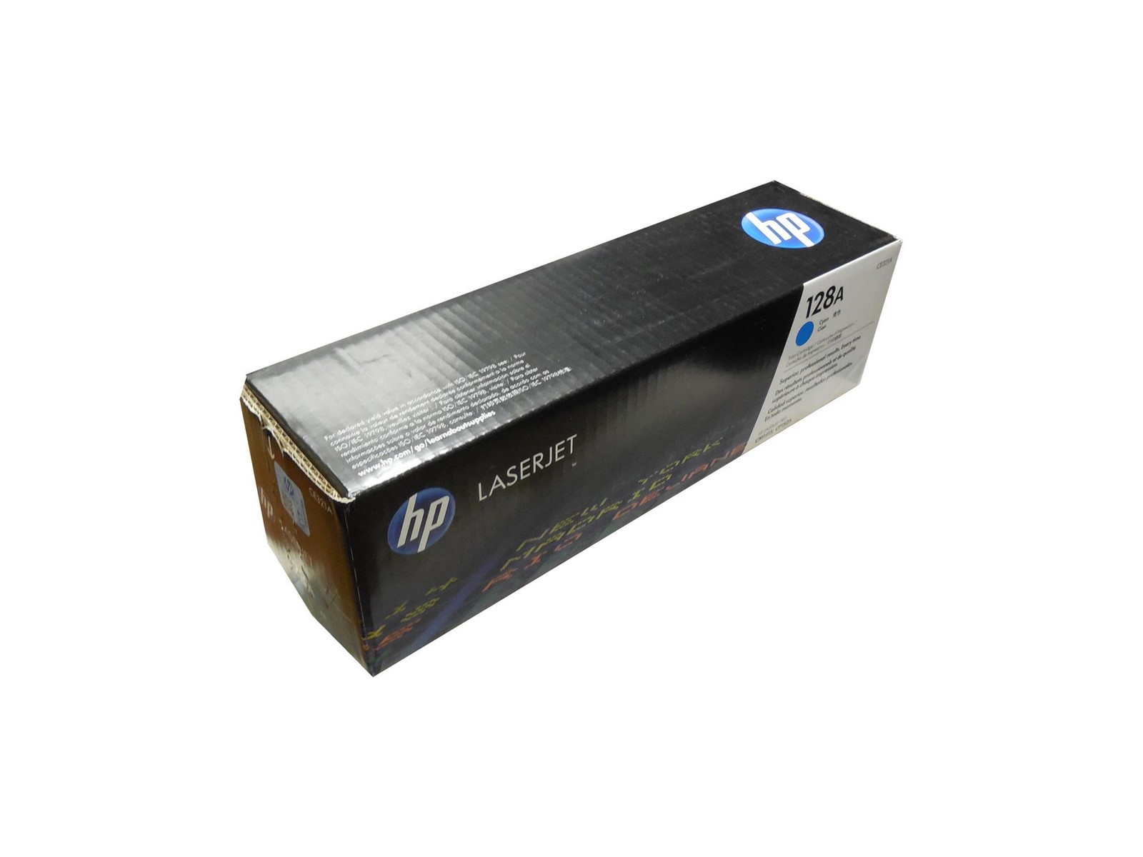 HP CE321A (128A) Cyan Toner Cartridge Genuine OEM Original