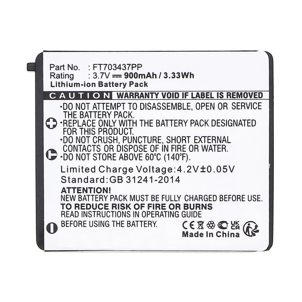 FT703437PP RZ03-00120100-0000 Battery for RAZER Mamba, Naga Epic Wireless Mouse