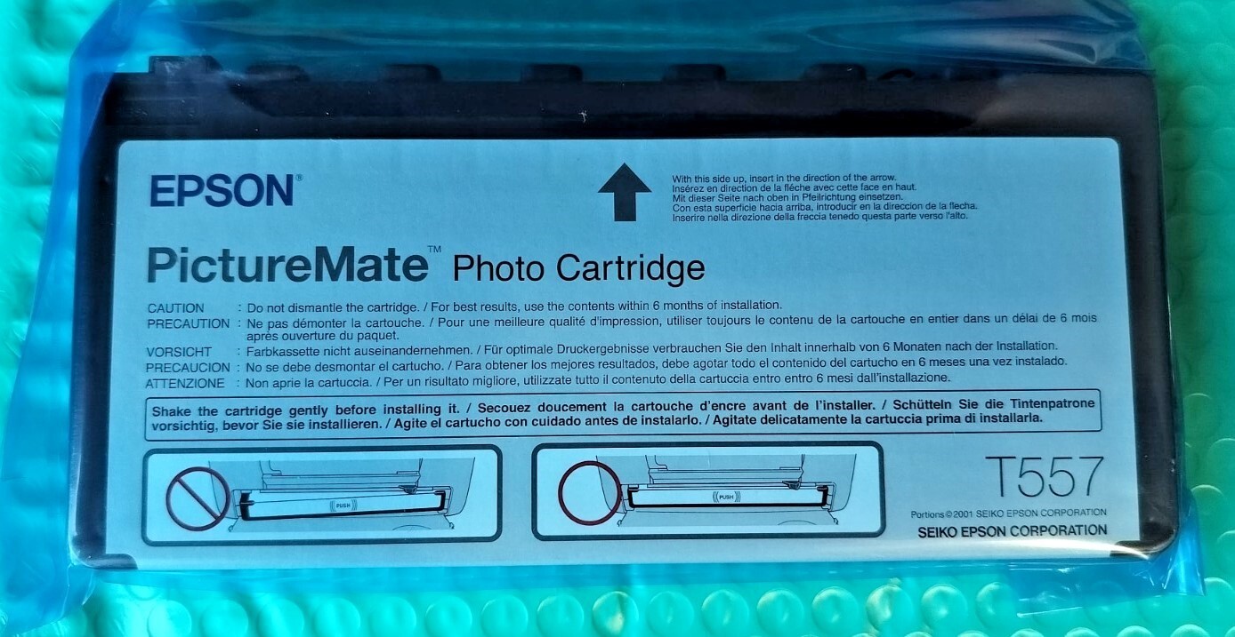 Epson T557 PictureMate Photo Cartridge | Expired: 09/2006 | **Sealed Pack**