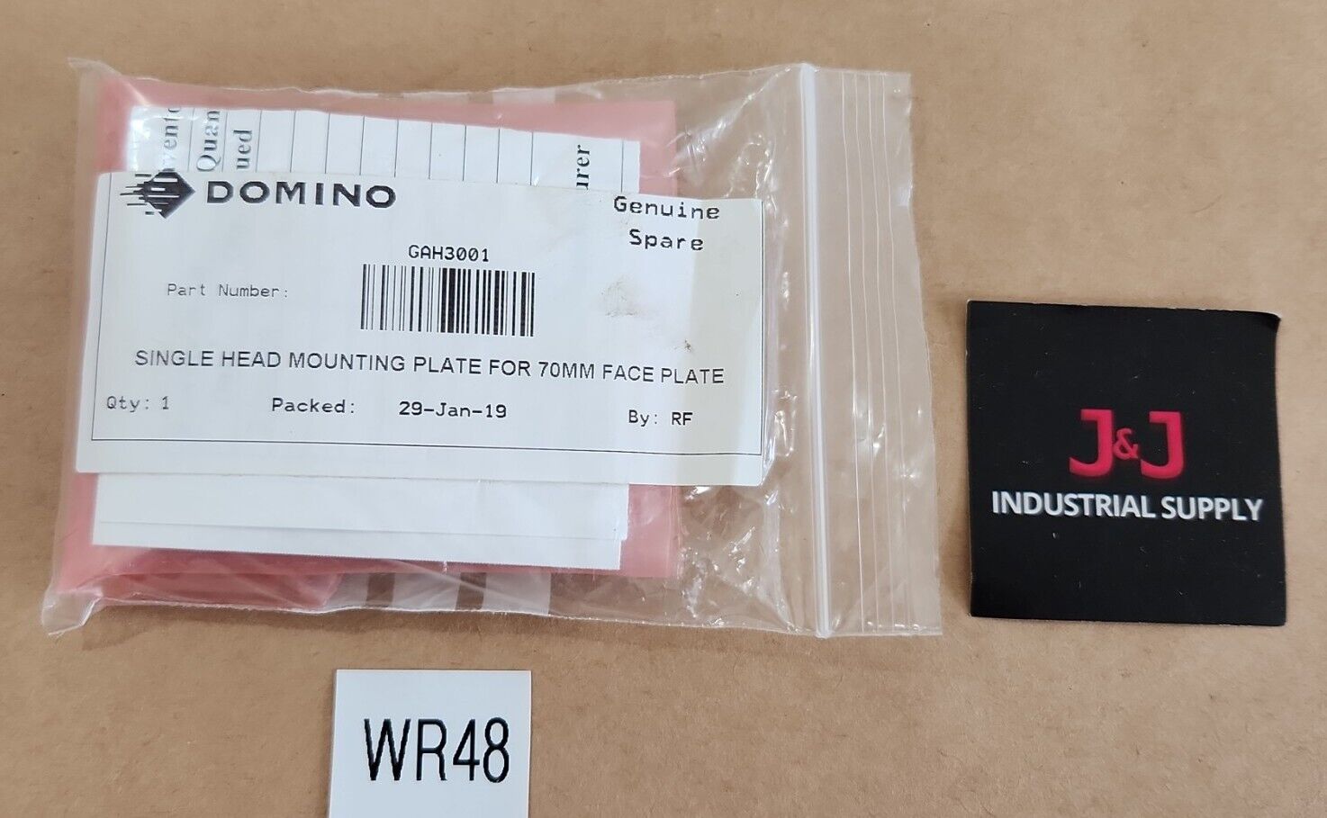 *NEW* Domino GAH3001 Single Head Mounting Plate For 70mm Face Plate + Warranty