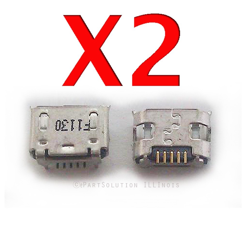 2X Alcatel JOY TAB Tablet Micro USB Charger Charging Port Dock Connector