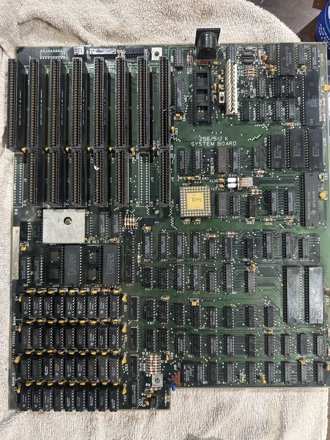 Vintage 256/512K System Board XT ISA Motherboard 1980s Retro Computer Untested