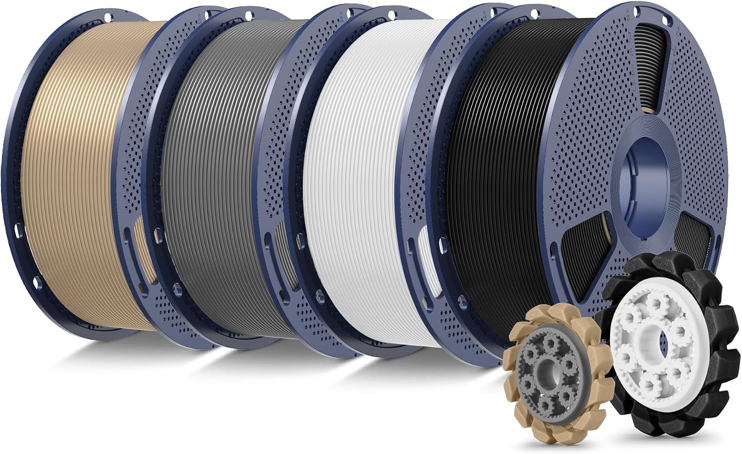 Eco-Friendly 4KG PLA+ 2.0 Filament - Neatly Wound for 3D Printing Excellence