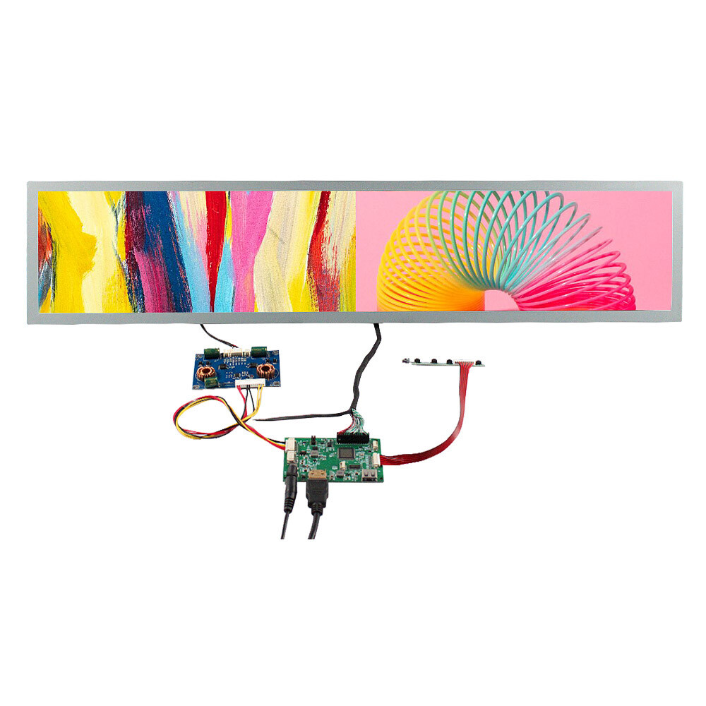 HD USB LCD Controller Board 28 Inch 1920×360  Stretched Bar IPS LCD Display