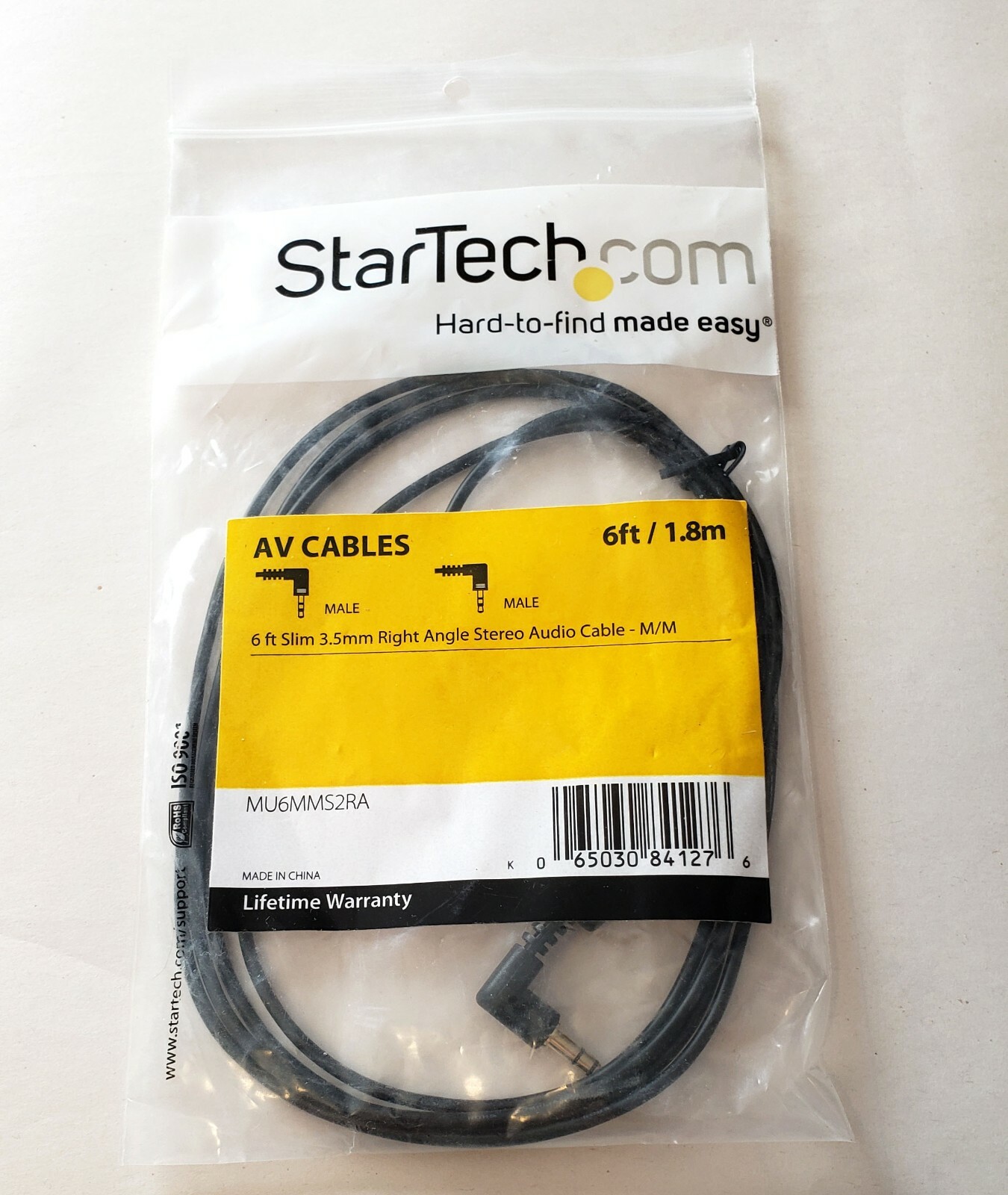  Startech  6 FT AV Cable MU6MMS2RA  NEW
