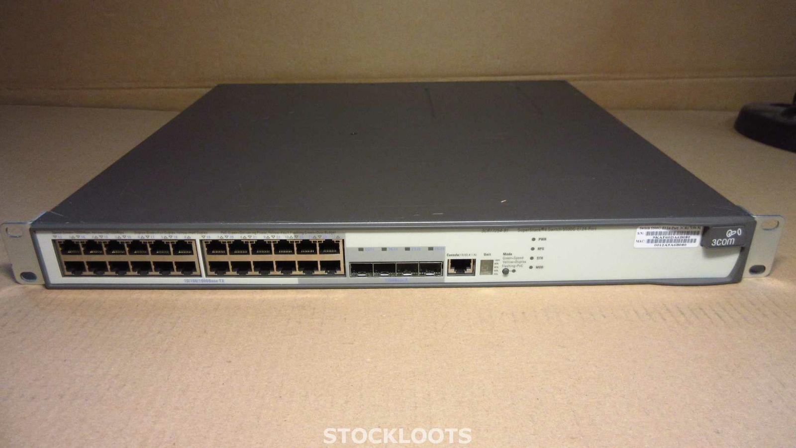 3COM 3CR17259-91 5500G-EI SuperStack 4 24-Port Gigabit + 4x SFP Switch INCL EARS