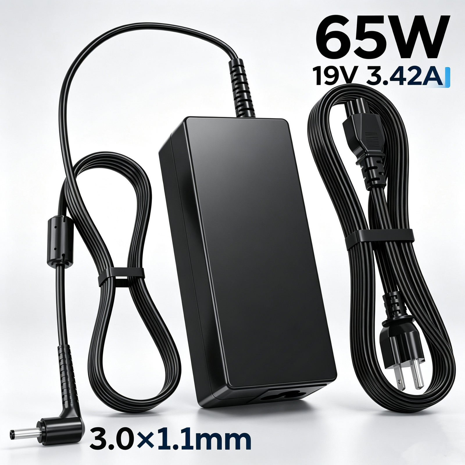 19V 3.42A 65W Laptop Aftermarket Replacement Charger For Acer Aspire 3.0*1.1mm