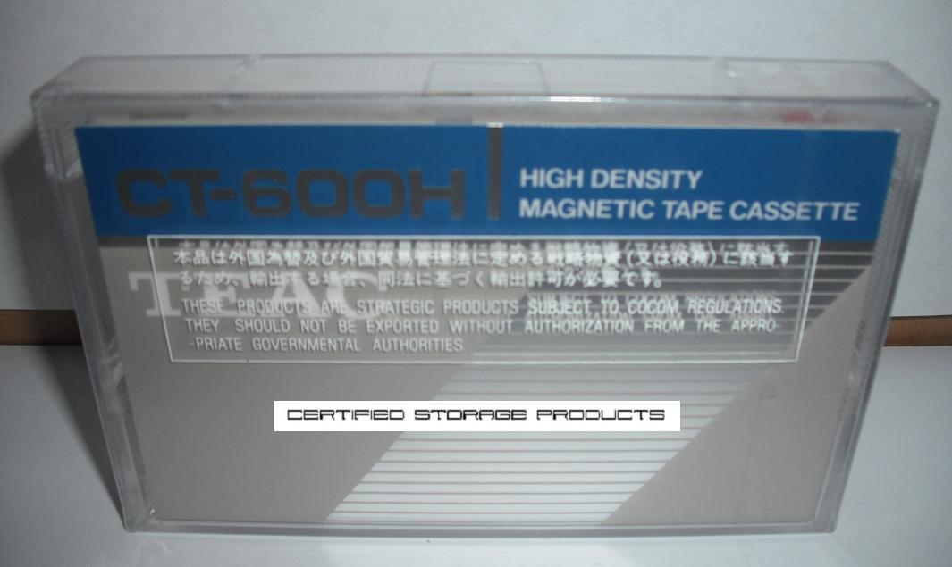 NEW TEAC CT-600H 60MB Data Cassette High Density Magnetic Tape CS-600HD WANG