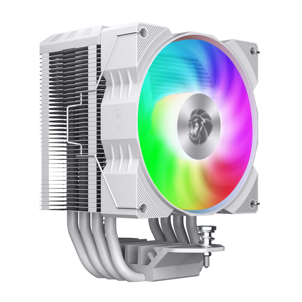 Gamemax GAMMA 90 Digital CPU Air Cooler Temperature Display ARGB White 92 mm New