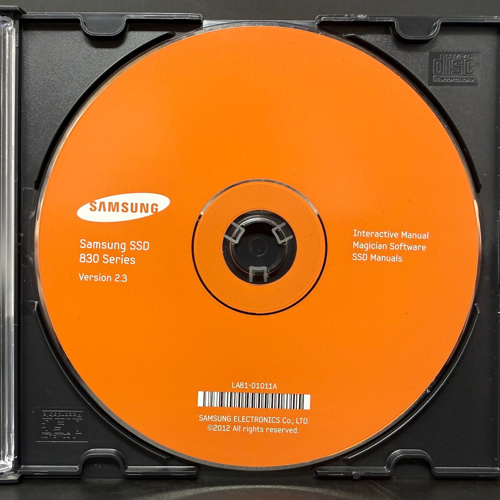 Samsung SSD 830 Series Manuals/Magician Software Version 2.3 (PC) *DISC ONLY*