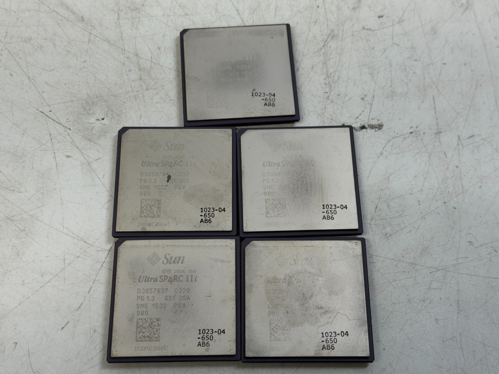 Lot of 5 Sun Ultra SPARC IIi SME 1532 PGA PG1.3 1023-04-650 AB6 Processor