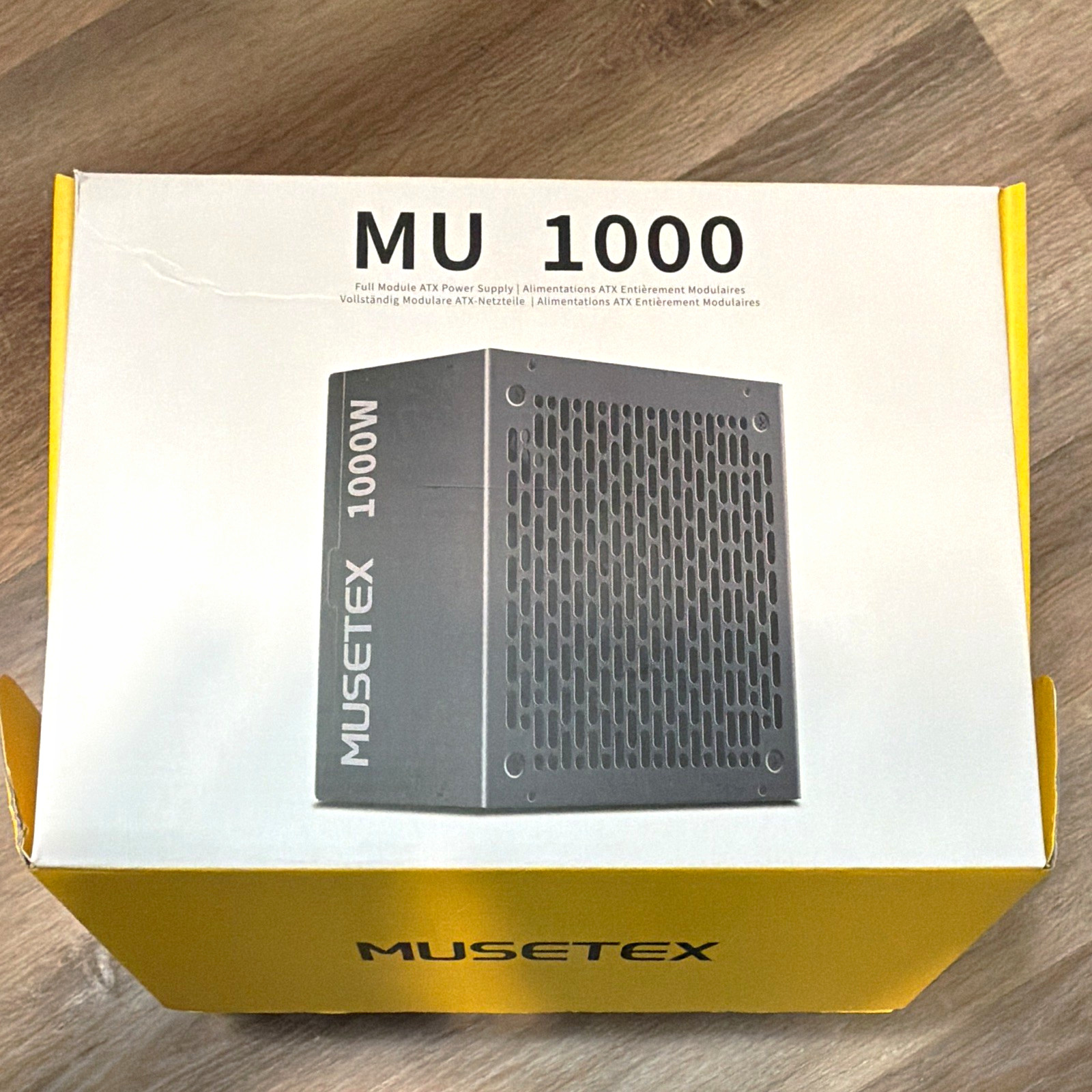 MUSETEX MU 1000 1000W ATX Modular Power Supply, 20+4 Pin, Black