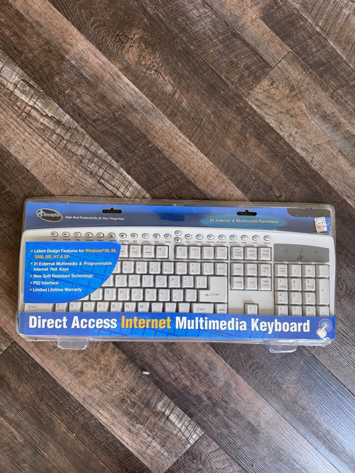 IConcepts AT & PS/2 Interface Qwerty Keyboard 78153 - Ships Fast