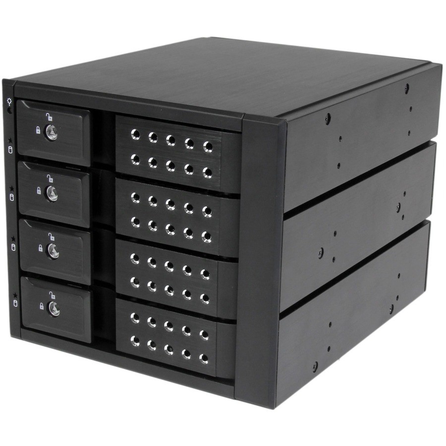 StarTech 4 Bay Aluminum Trayless Hot Swap Mobile Rack Backplane for 3.5in SAS