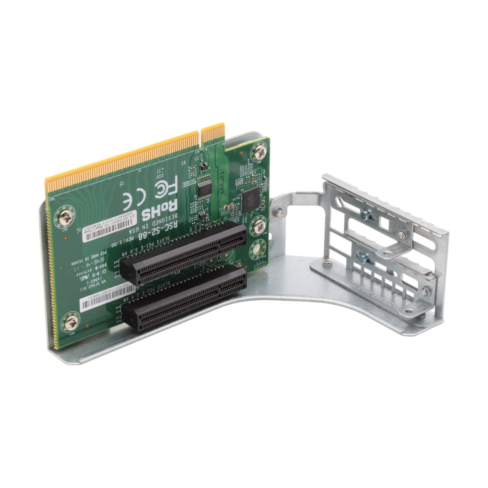 Supermicro RSC-S2-88 2U 2x PCIe 3.0 x8 LHS Left Side Riser Card with Cage