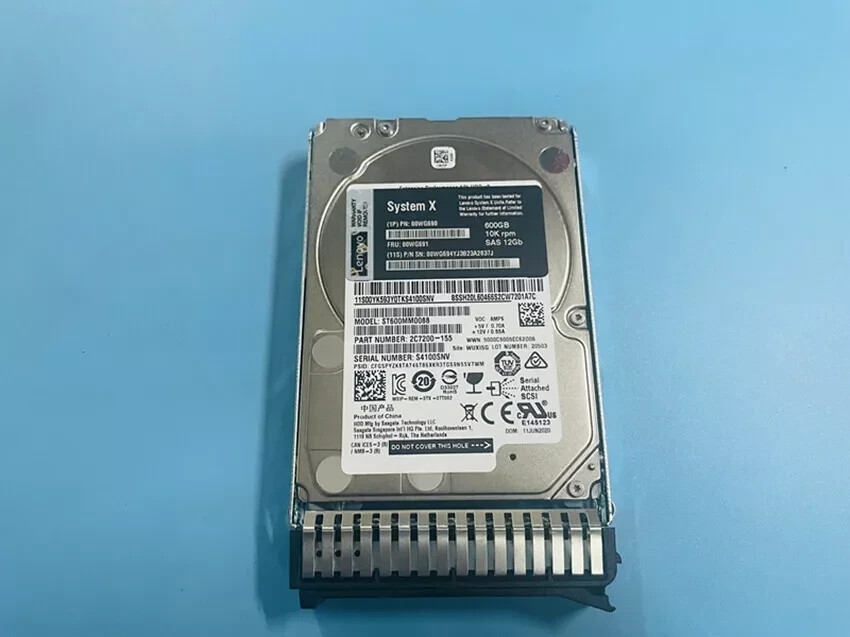 IBM 00WG690 00WG691 600GB SAS 10K 12GBPS 2.5" G3HS X3650M5 Hard Drive