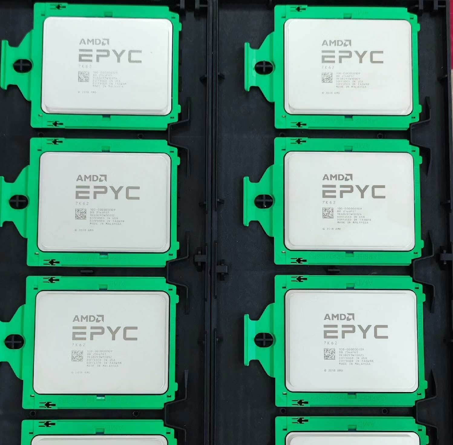 AMD EPYC 7K62 2.60GHz 48Core 96 Threads 192MB 240W  CPU Processor (unlocked)