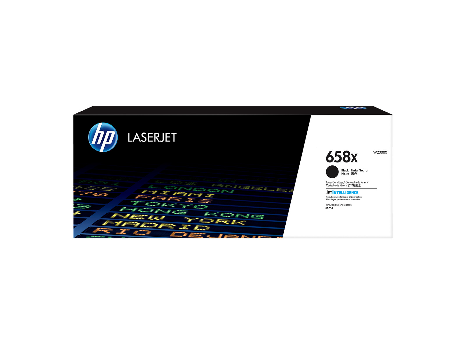HP 658X High Yield Black Original LaserJet Toner Cartridge, ~33,000 pages,
