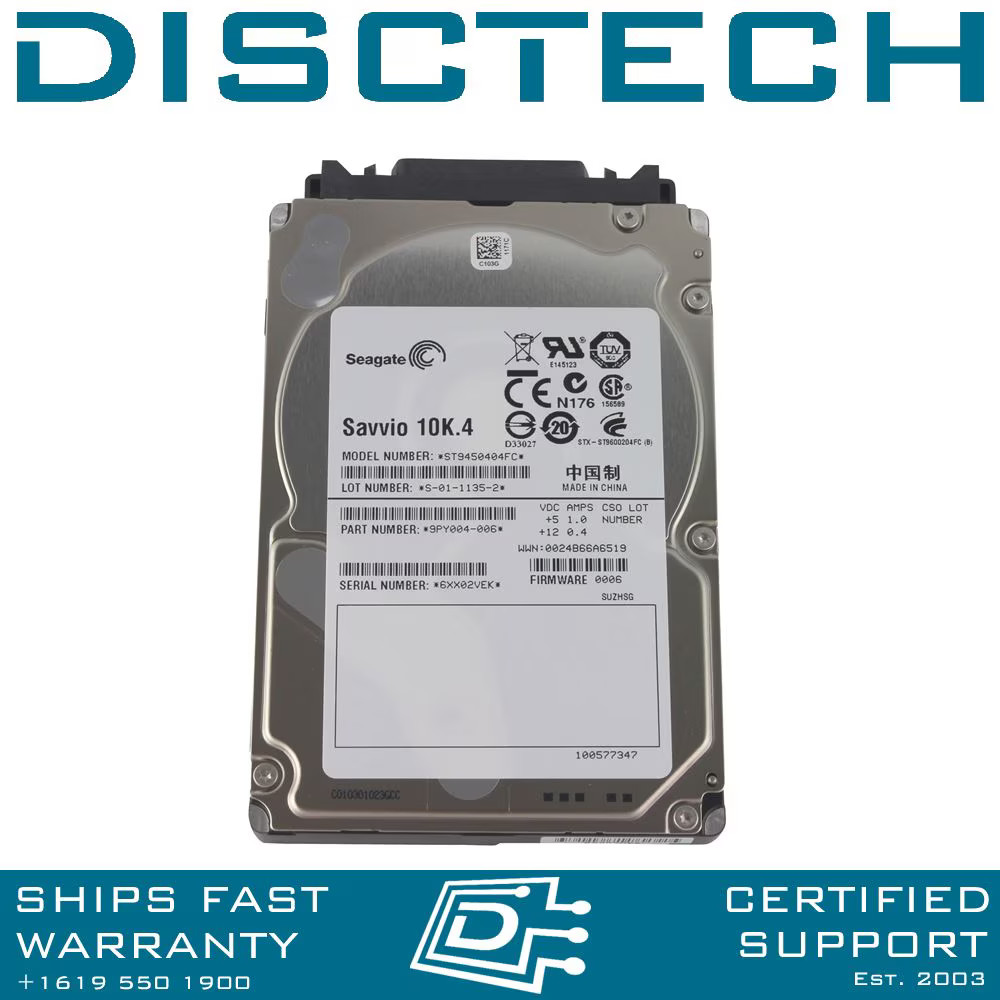 Seagate Savvio 10K.4 ST9450404FC Fibre/Fiber Channel Hard Drive