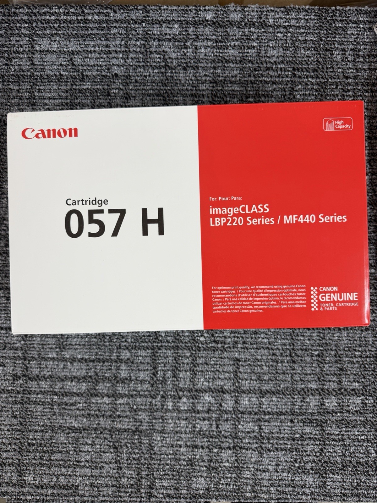 Canon Toner Cartridge 057H Black, High Capacity  Factory Sealed, 1-Pack , Ink ,
