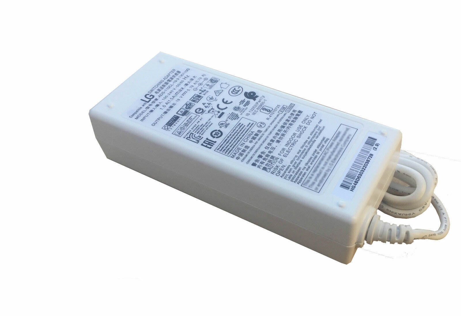 New Original LG 19V 5.79A Cord/Charger StanbyME 27ART10AKPL Smart Touch Screen@@