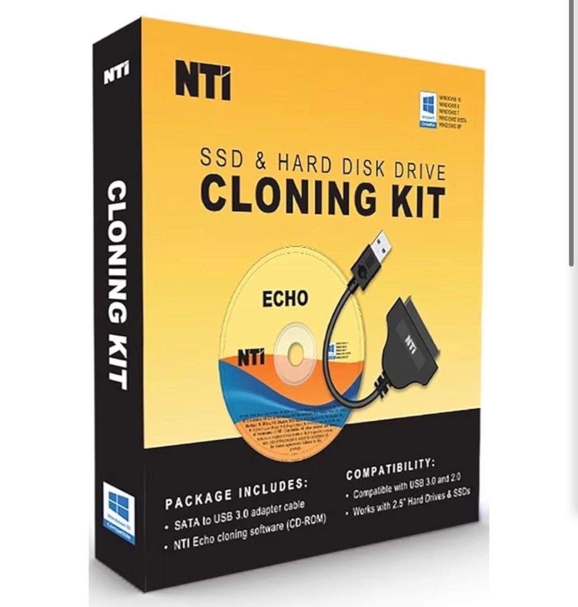 Cloning Kit | NEW Version 6 of NTI Cloning Software | Best for SSD and HDD Upgr