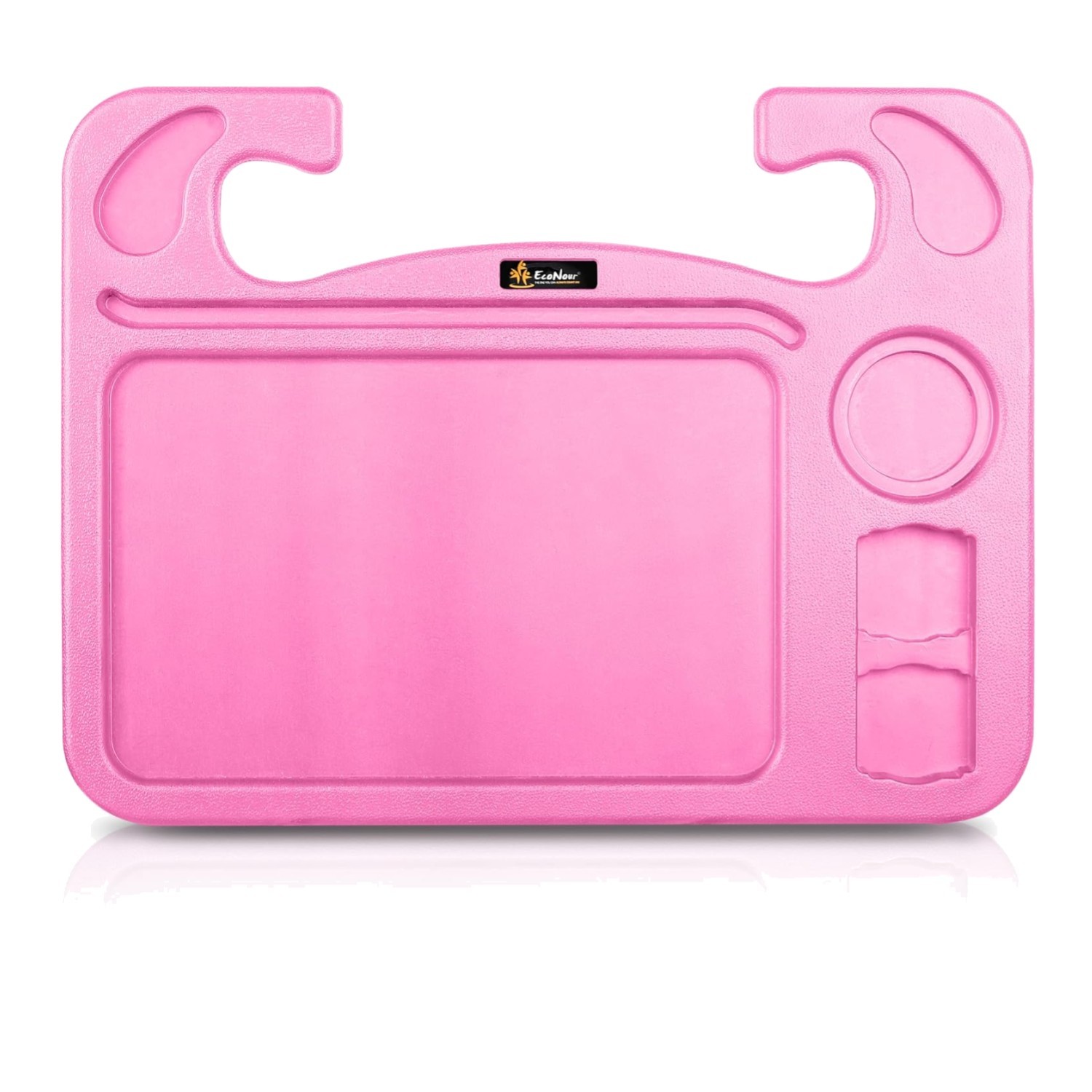 4 in 1 Car Steering Wheel Tray - 2024 Upgraded Pink Tray with Dual