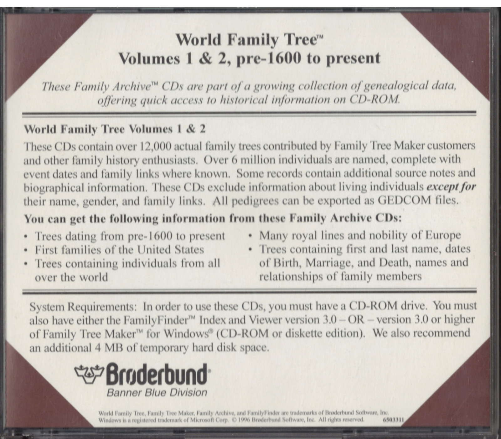 Family Tree Maker's   - BUNDLE: CD110 (2CDs), CD 701, CD702