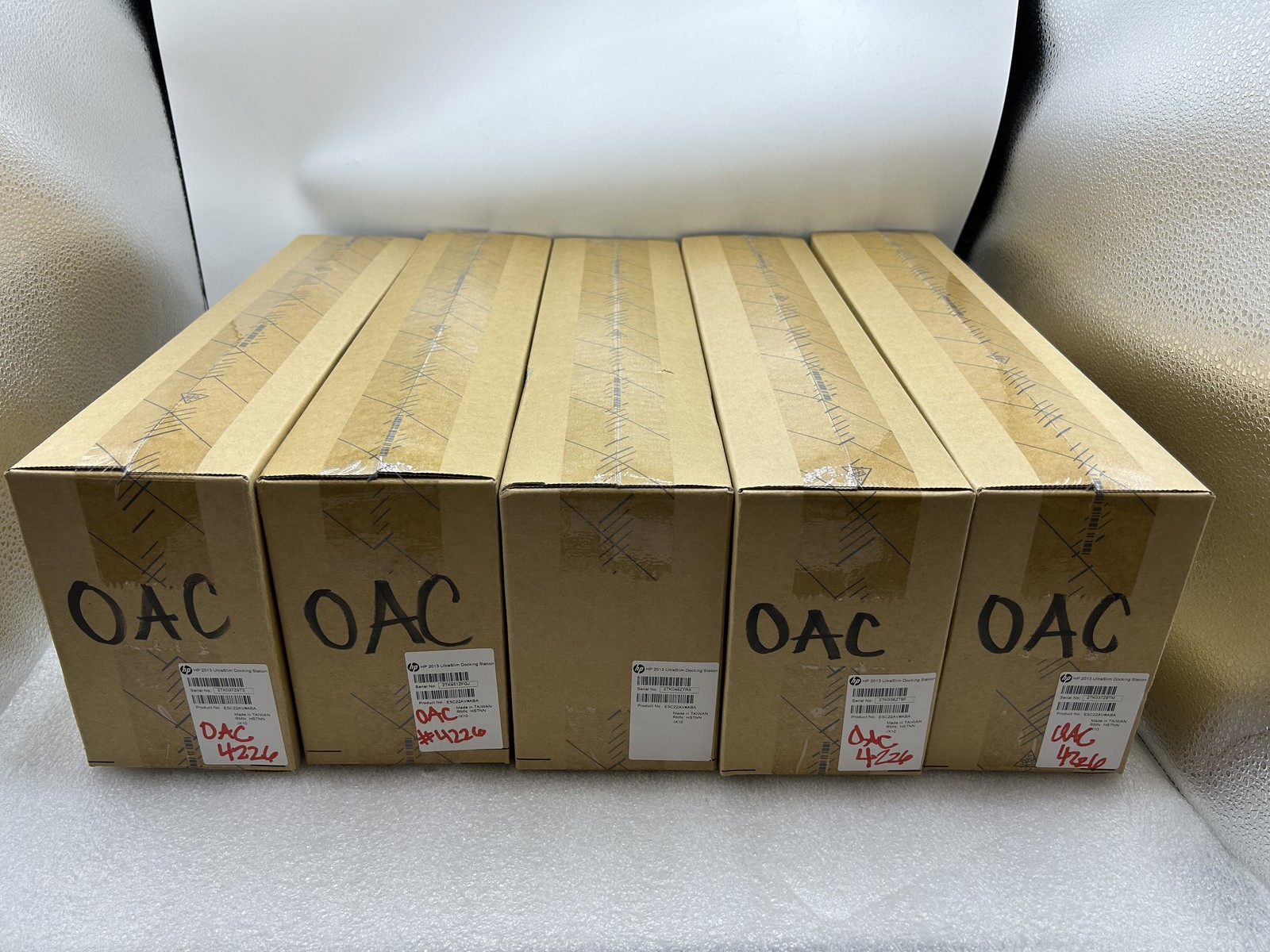 NEW LOT OF 5 HP E5C22AV#ABA HSTNN-IX10 / ProBook UltraSlim Dock 2013 US W/ AC
