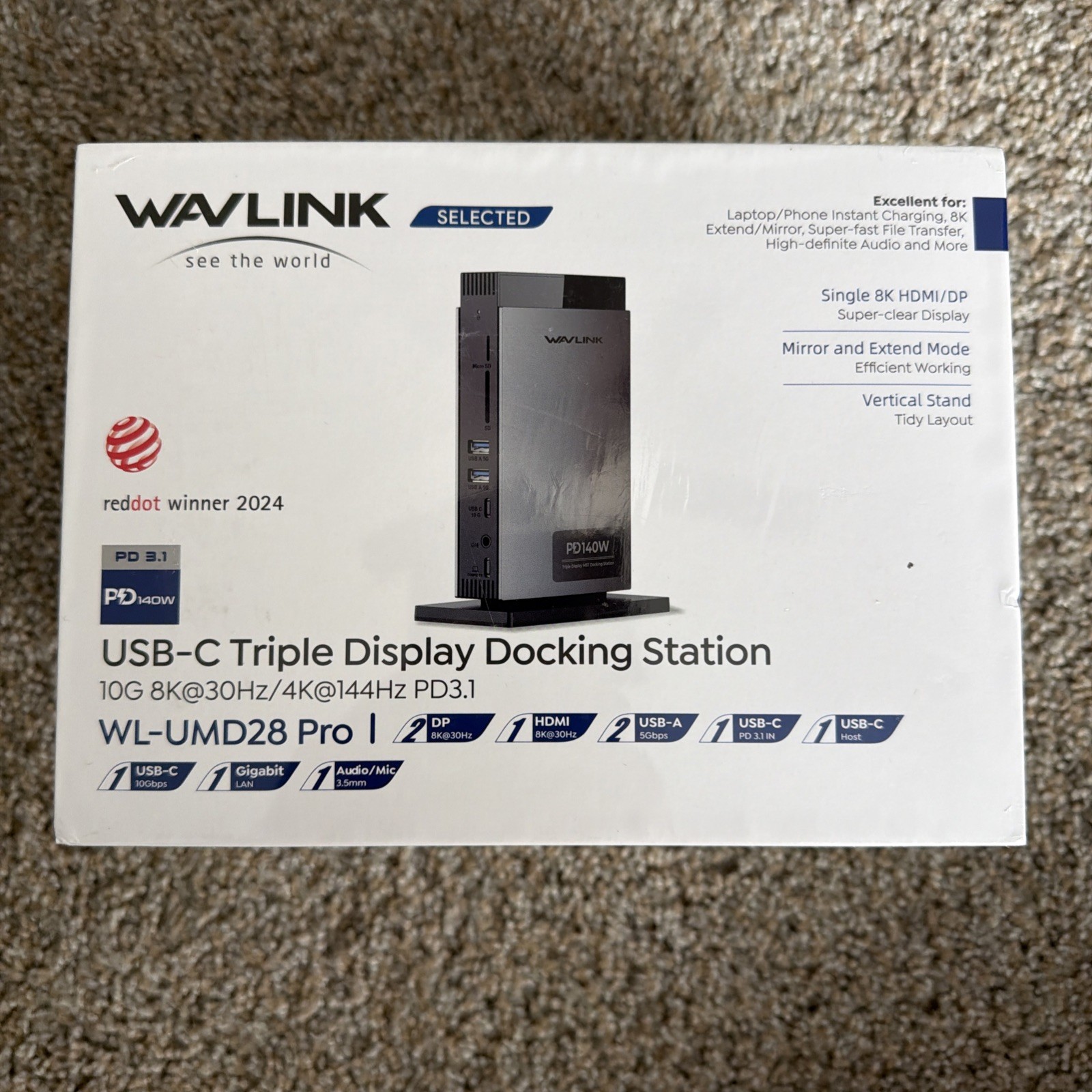 Laptop Docking Station 3 Monitors, 11-in-1 USB C Docking Station with 125W PD3.1