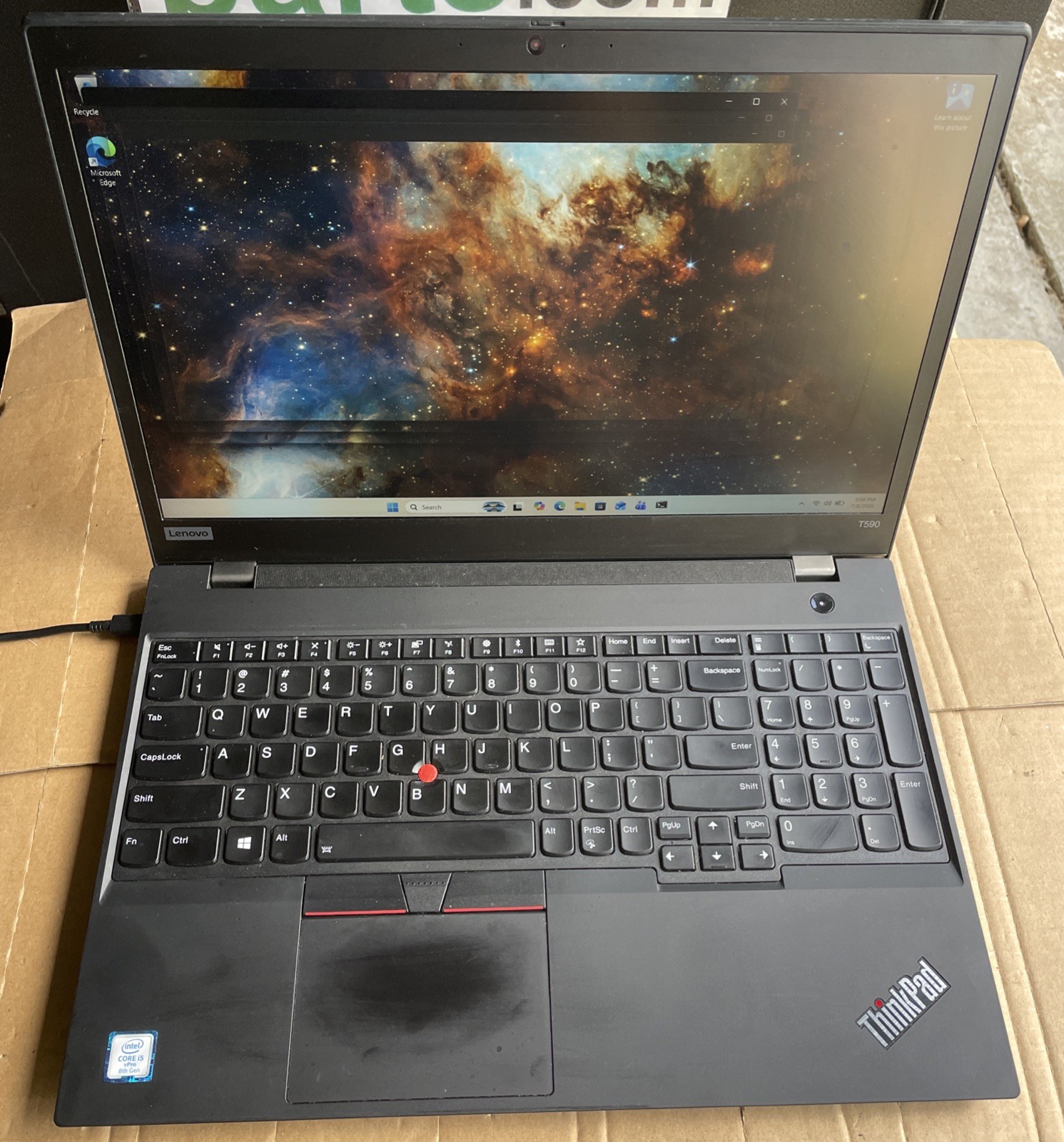 Lenovo ThinkPad T590 15” i5-8365U 1.60GHz 16GB 512GB Windows 11 Pro Laptop *READ