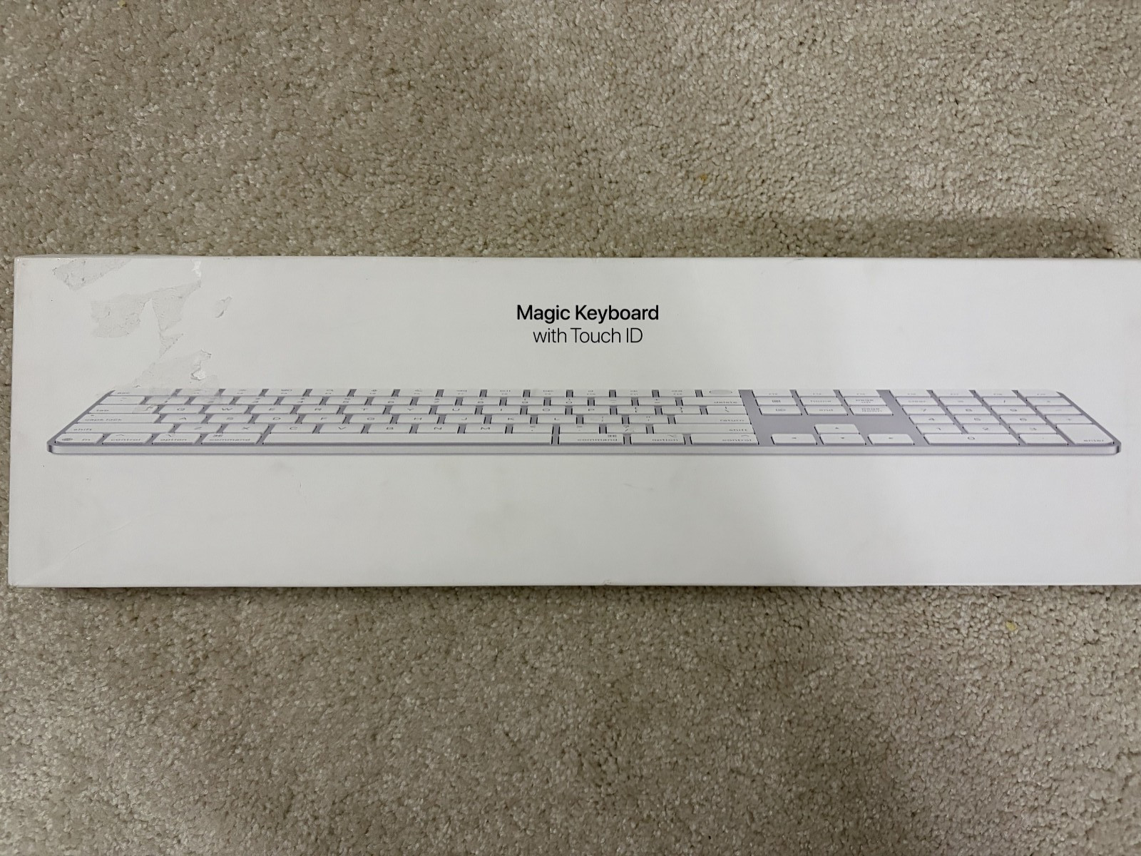 Apple  Magic Keyboard Touch ID and Numeric Keypad  lightning port WHITE
