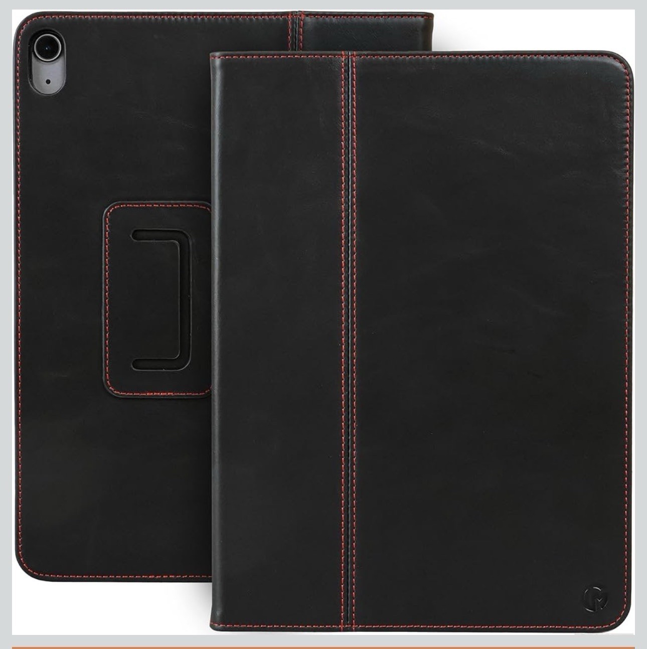 Casemade iPad Air 4th, 5th, 6th Gen Black Leather Case Bin A5 R1