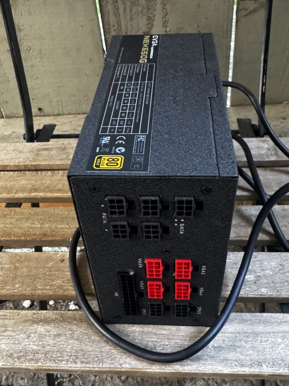 EVGA NEX650G ATX Desktop Power Supply Includes Cable 