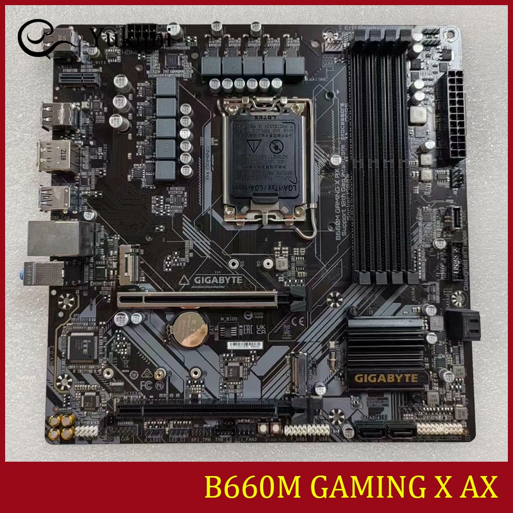 FOR GIGABYTE B660M GAMING X AX DDR5*4 LGA1700 192GB Micro ATX Ｍotherboard Test