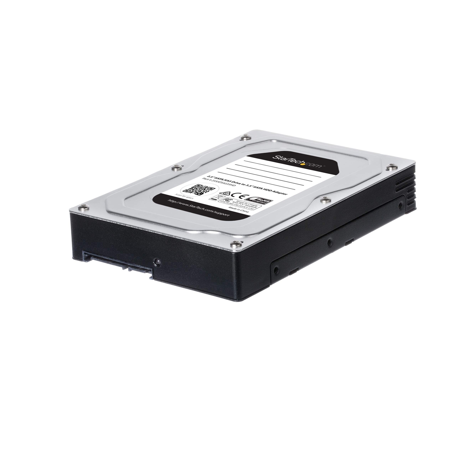 StarTech.com 2.5 to 3.5 Hard Drive Adapter - for SATA and SAS SSDs/HDDs - SSD...