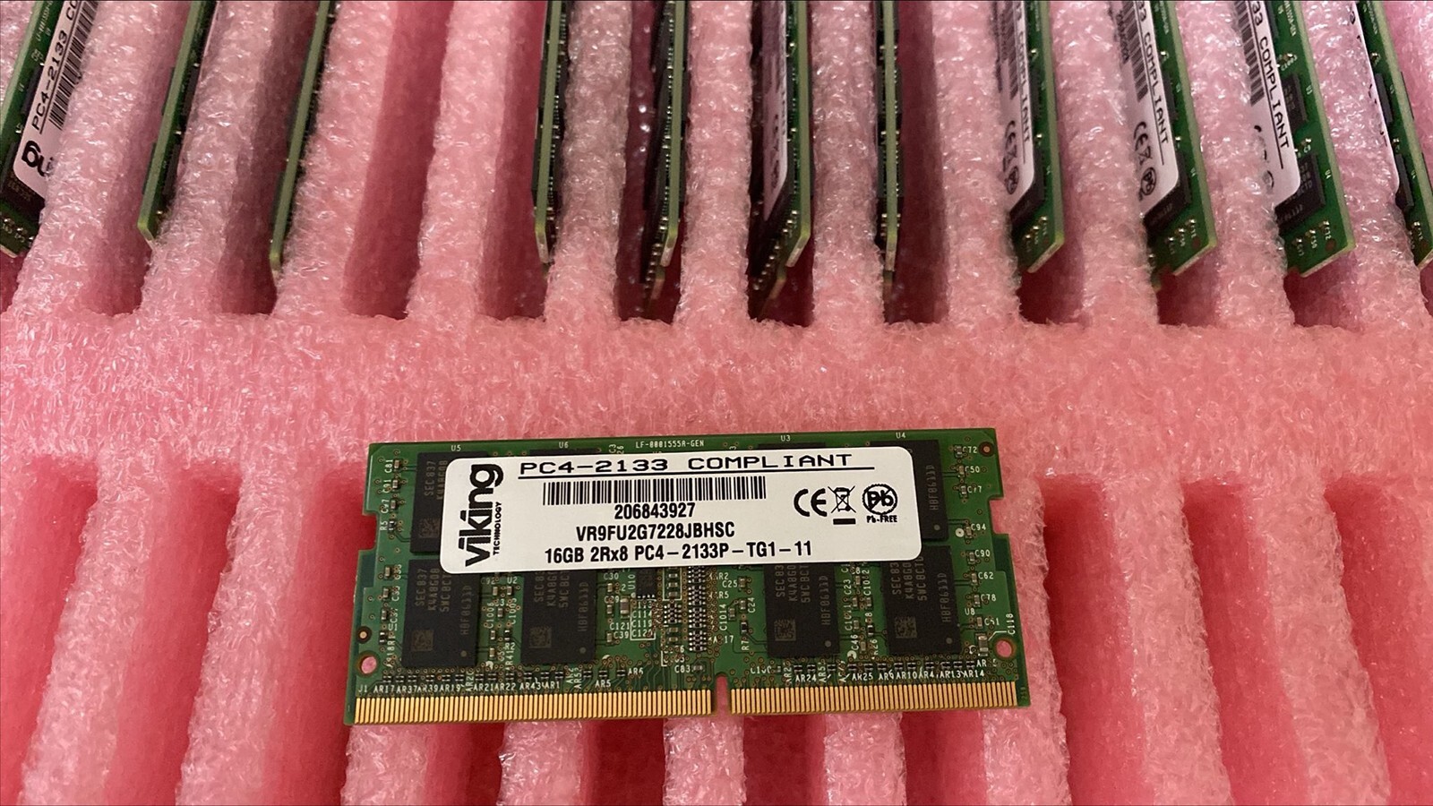Viking VR9FU2G7228JBHSC 16GB DDR4 PC4-17000 2133MHz 2Rx8 SODIMM Memory RAM