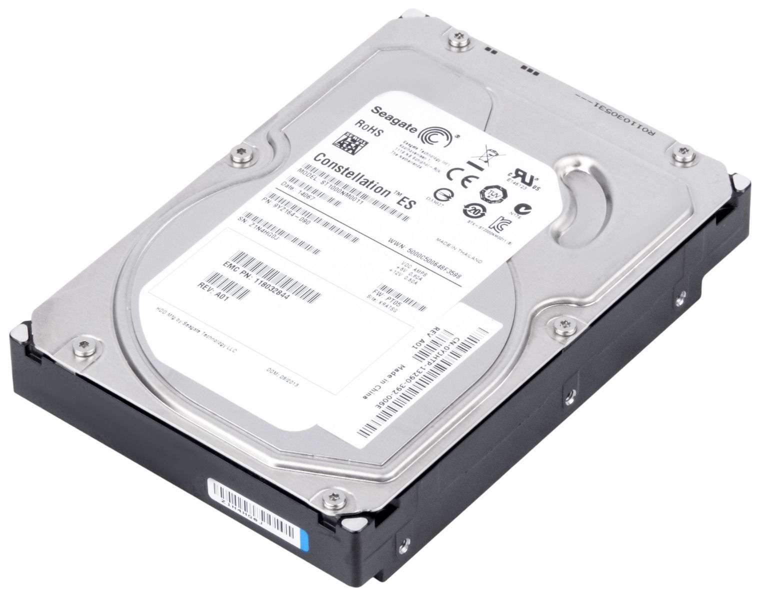 HARD DRIVE EMC 118032844 ST1000NM0011 1TB 7200RPM 64MB SATA III 3.5''
