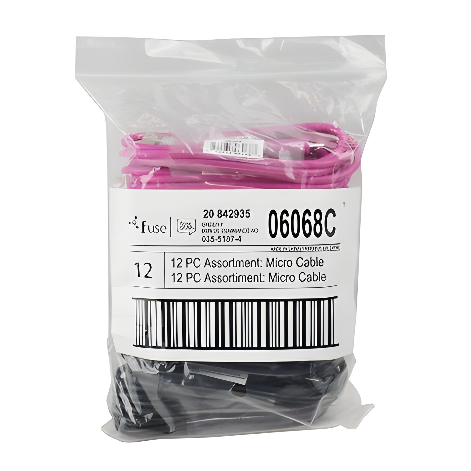 12-Pack USB 2.0 A-Male to Micro-B Cable 3ft High Speed Black White Pink New