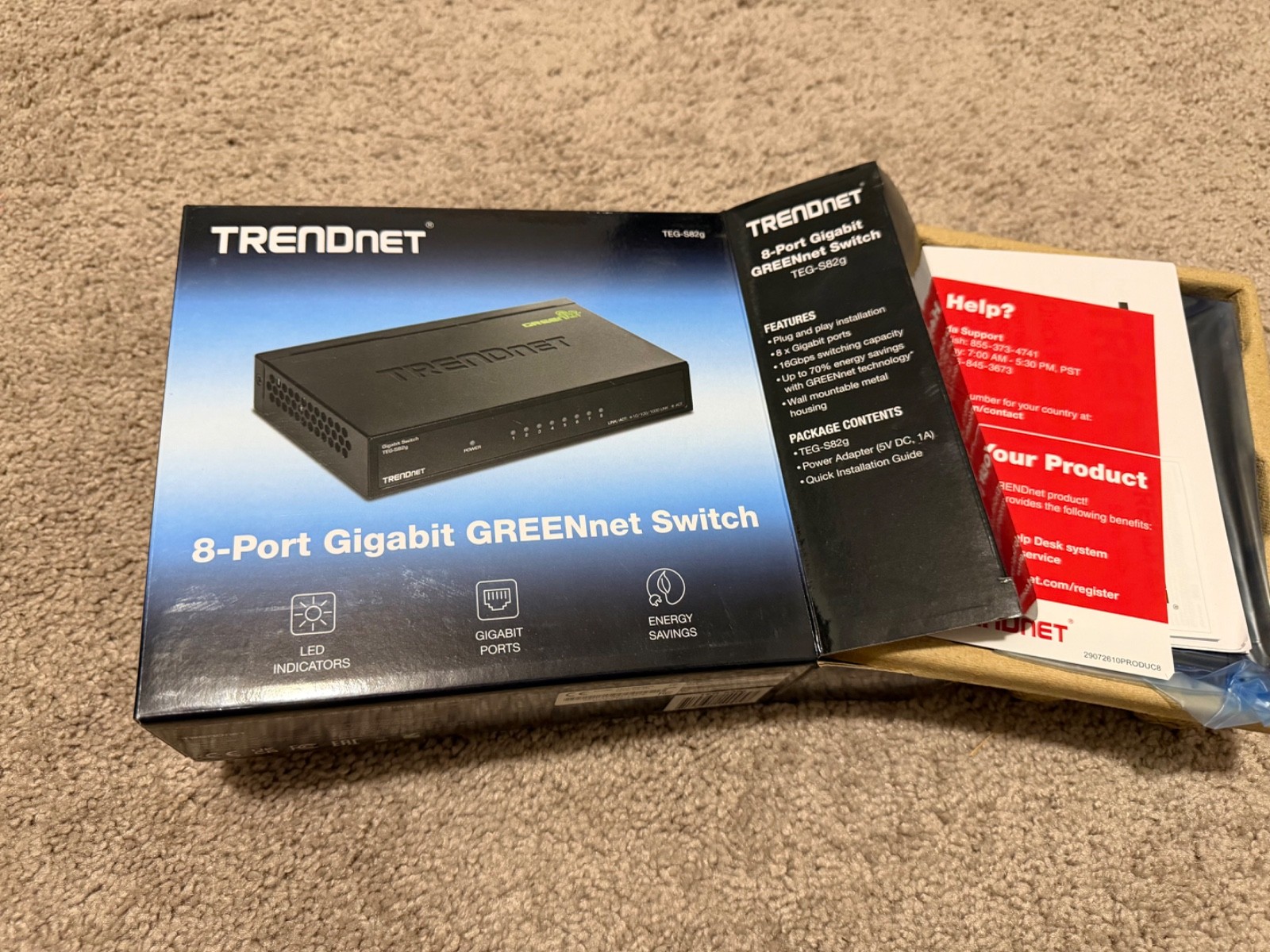 TRENDnet  TEG (TEGS82g) 8-Ports External Ethernet Switch