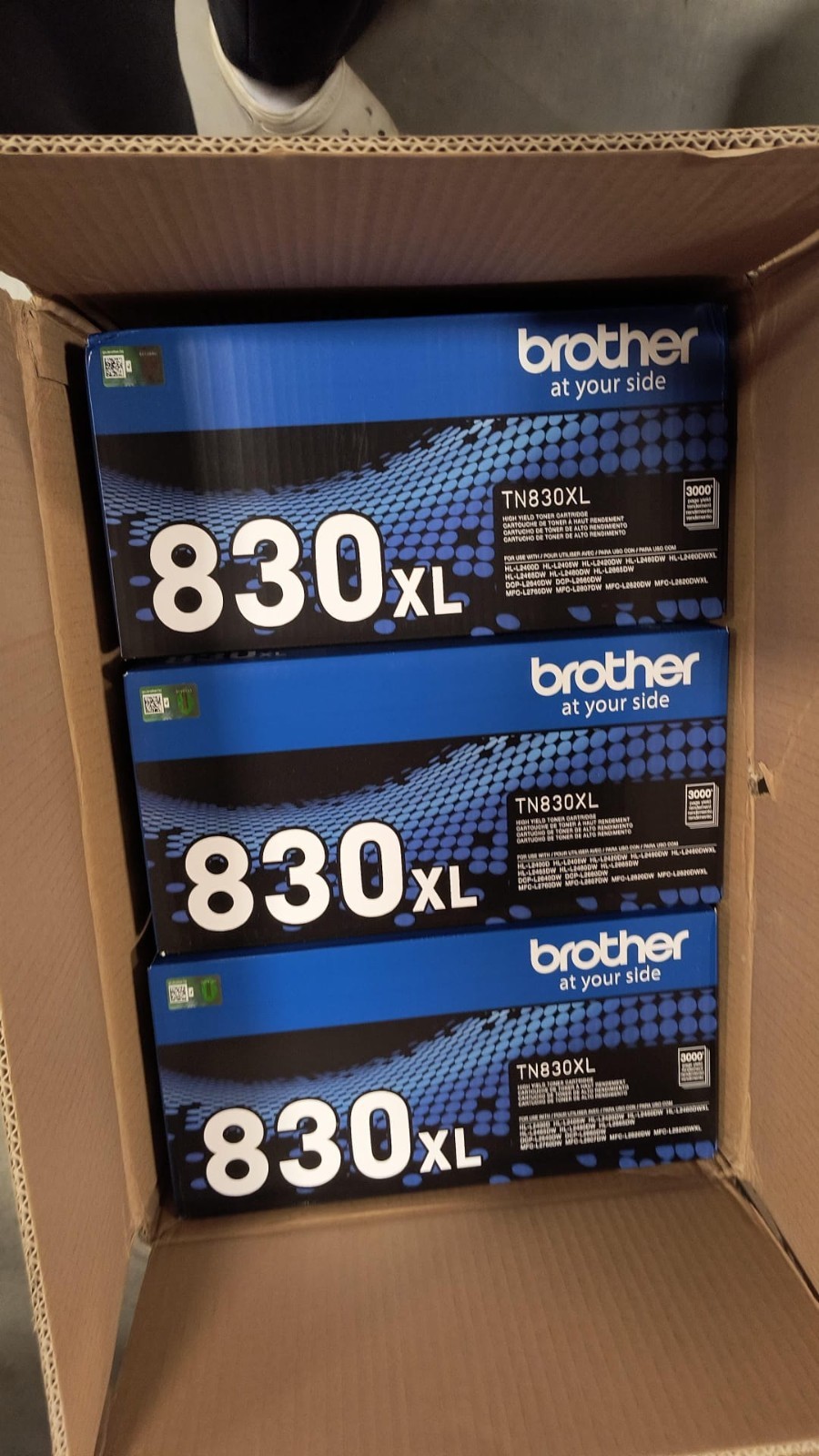 Brother TN830XL Black High Yield Toner Cartridge, 3,000 Pages - ✅SEALED BOX ✅