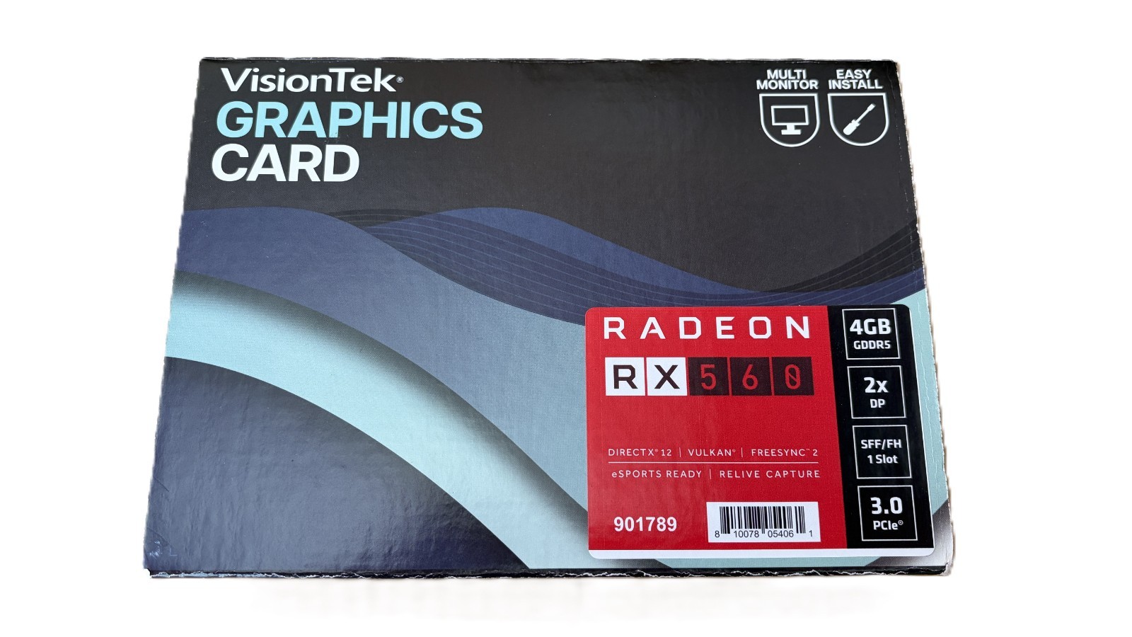 VisionTek AMD Radeon RX 560 4GB GDDR5 2xHDMI PCI Ex3.0 x8 Graphics Card 901789