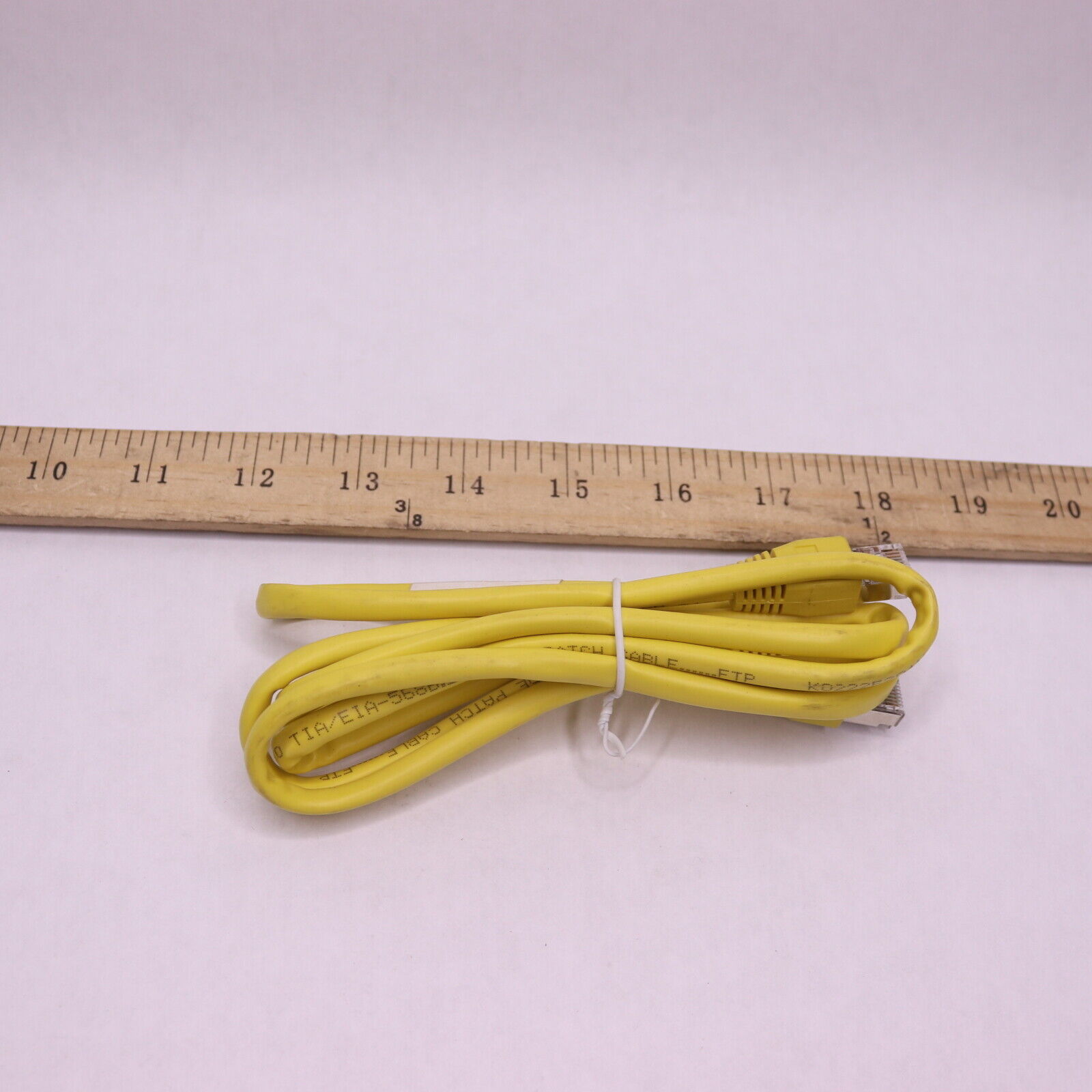LAN Ethernet Network Cable Yellow Cat5e RJ45 24AWG 1.5m 312-10017-02