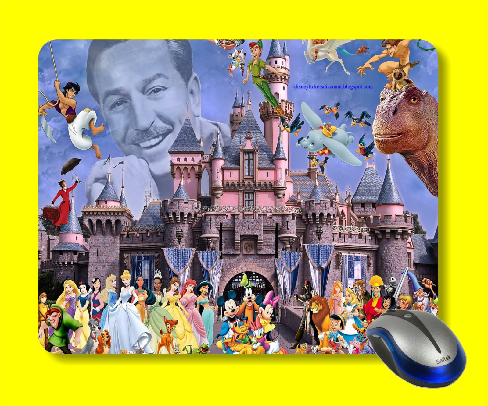 Cinderella Castle MAGIC kINGDOM Walt Disney Computer Mouse Pad Mat d102