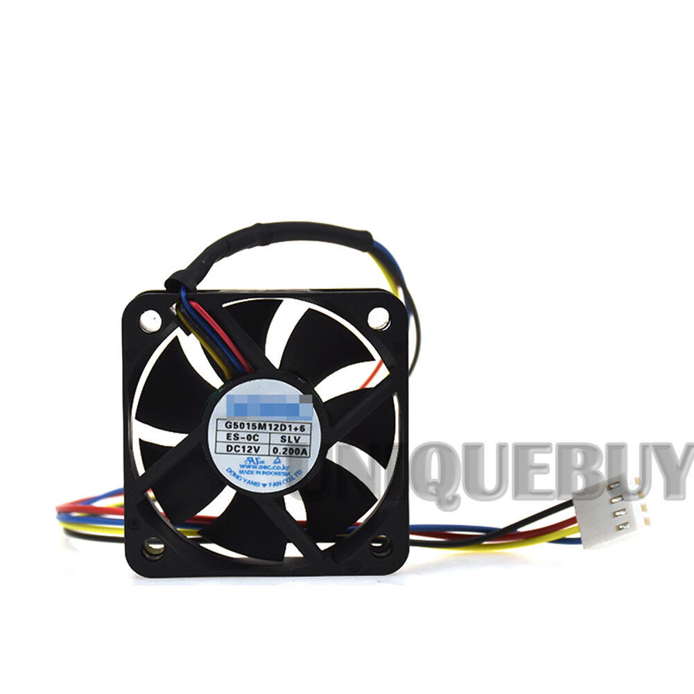 For NONOISE G5015M12D1+6 12V 0.2A 50*50*15mm 4pin PWM car audio cooling fan