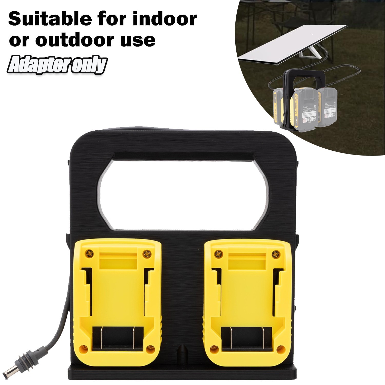 For 4× Dewalt Battery to Starlink Mini DC Power Supply Adapter Extended Runtime