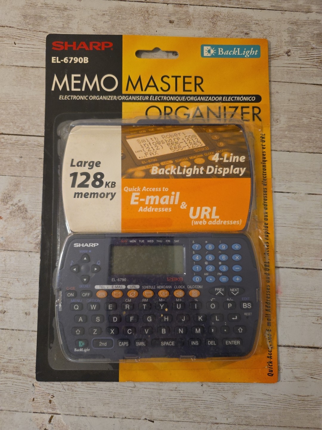 New SHARP Memo Master EL-6790B electronic organizer 128KB Memory