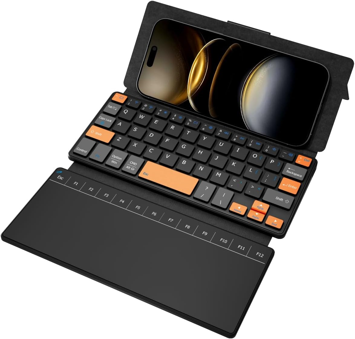 Doohoeek Travel Keyboard with Touchpad, Universal Compact Keyboard with Large Tr
