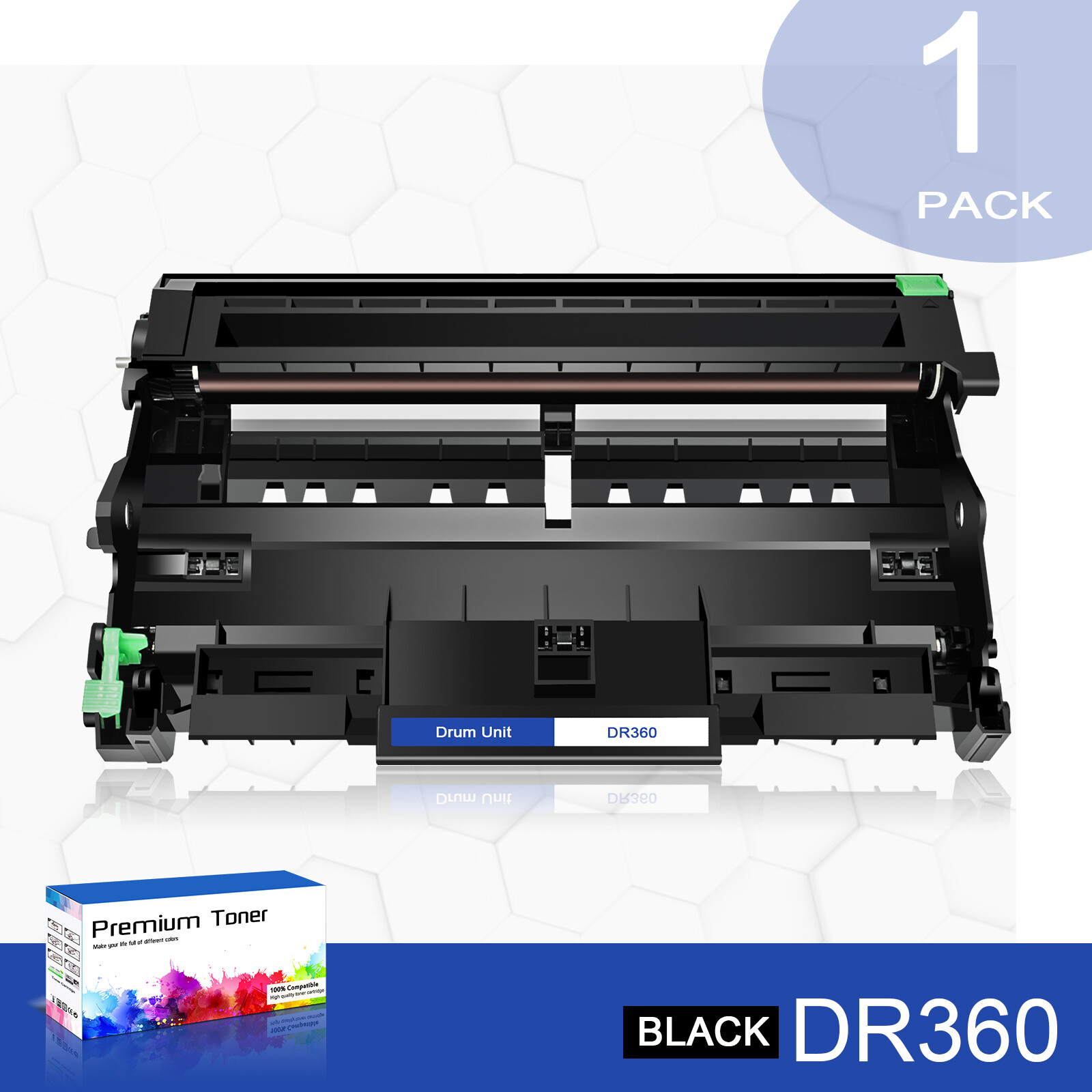 1PK DR360 Hi-Yield Drum Unit Compatible with Brother TN-360 MFC-7345N MFC-7440N