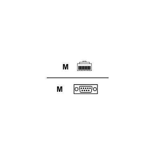 Digi Crossover DCE Cable - RJ-45 Male - DB-9 Male - 4ft (76000264)